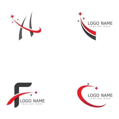 Yıldız logo tasarımı şablonu Hızlı logo taşıyıcısı