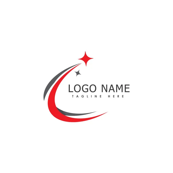 Szablon Projektu Logo Gwiazdy Szybkie Logo Wektor — Wektor stockowy