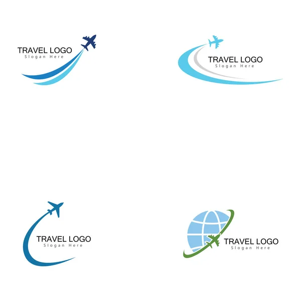 Travel Agency Vector Logo Template Holiday Logo Template — Stock Vector