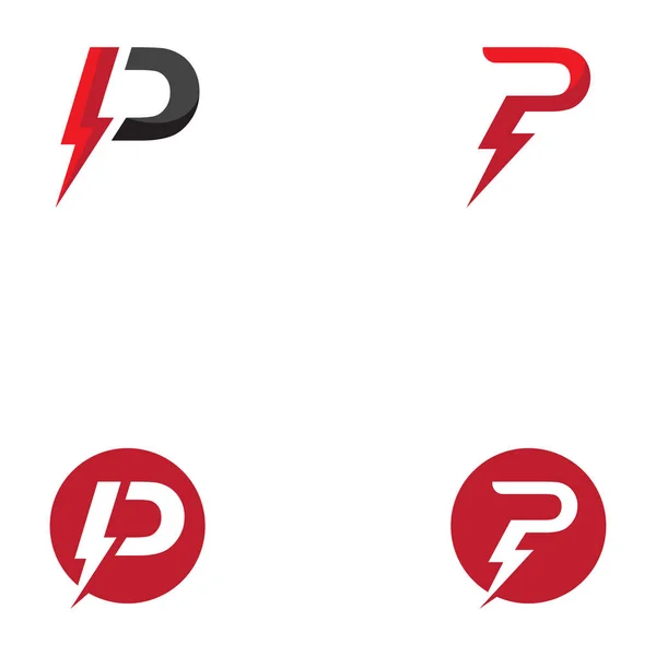 Litera Logo Power — Wektor stockowy