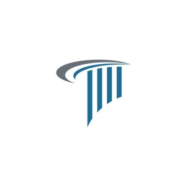 sütun logo vektör şablonu