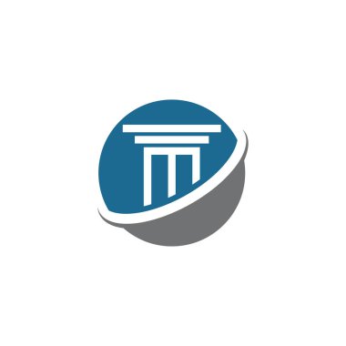 sütun logo vektör şablonu