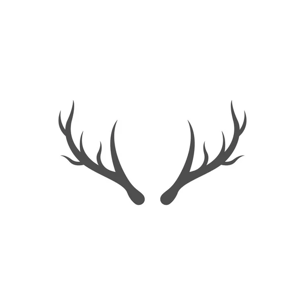 Modelo Vetor Logotipo Ilustração Chifre Cervo — Vetor de Stock