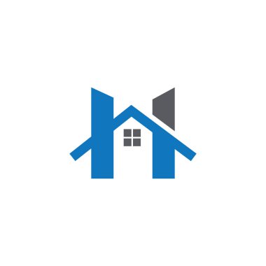 H harfi Logo şablonu vektör