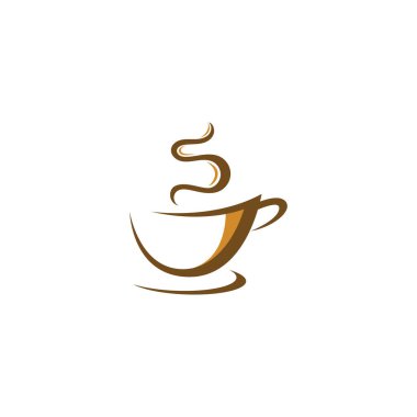 Kafe logosu. Kahve. Vektör çizimi. düzenlenebilir
