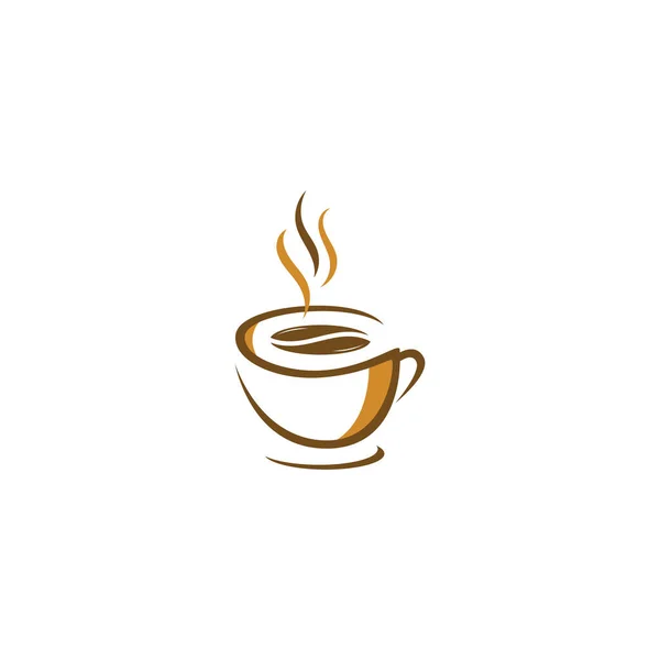 Logo Café Café Illustration Vectorielle Modifiable — Image vectorielle