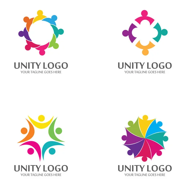 Modèle Vectoriel Icône Logo Unité Colorée — Image vectorielle