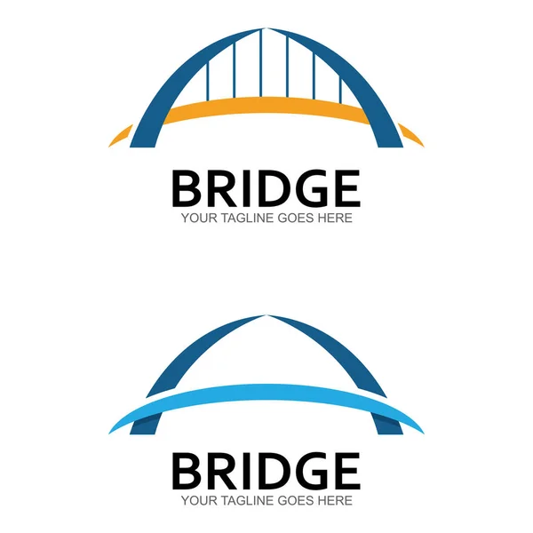Bridge Vector Icon Illustration Design Template — Stock Vector
