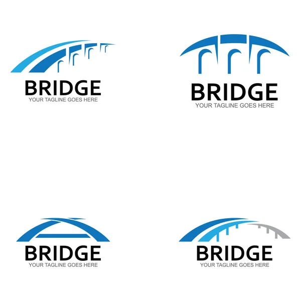 Bridge Vector Icon Illustration Design Template — Stock Vector