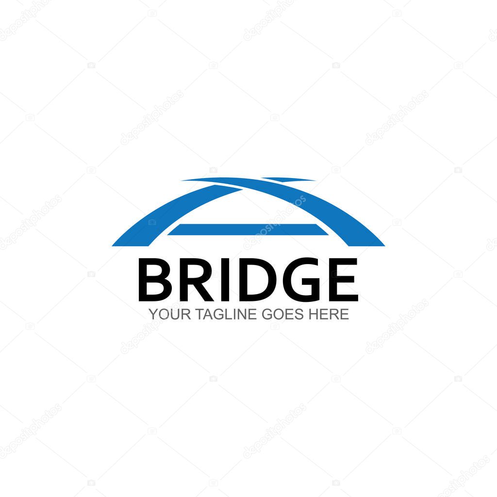 Bridge vector icon illustration design template