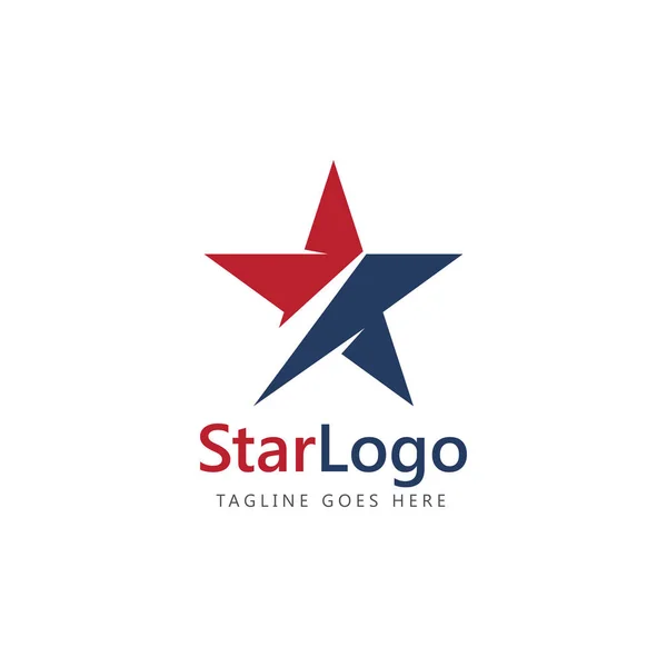 Estrella Abstracta Logotipo Icono Vector Plantilla — Vector de stock