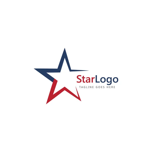 yıldız soyut logo ikonu vektör şablonu