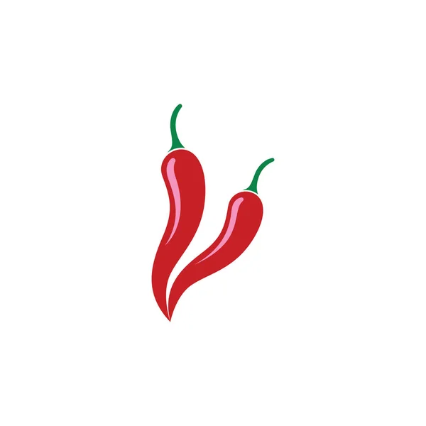 Chili Quente Picante Comida Vetor Logotipo Design Inspiração Para Marca — Vetor de Stock