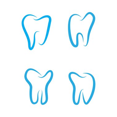 diş bakımı logo vektör şablonu