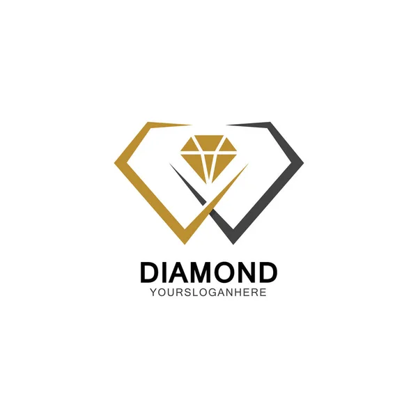 Diamond Logo Design Template Vector Illustration — Stock Vector
