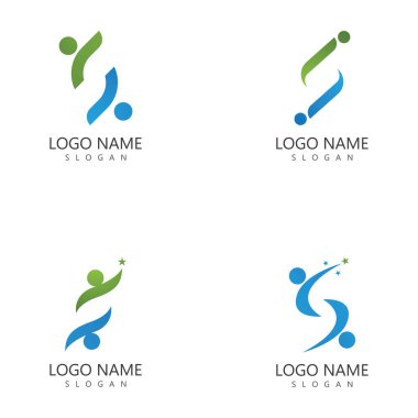 S kişilerinin logosu ve sembol şablonu