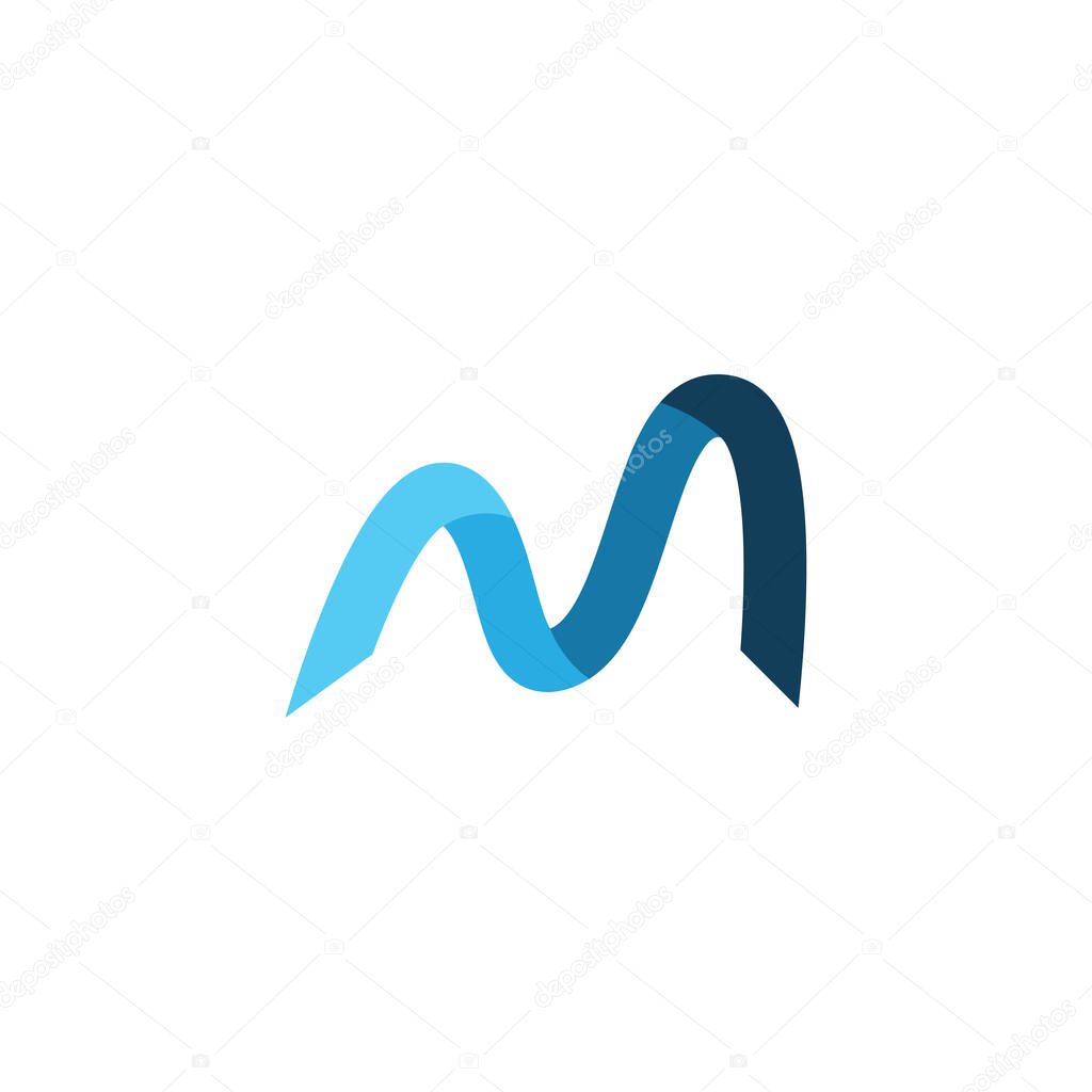 Letter M logo icon design template