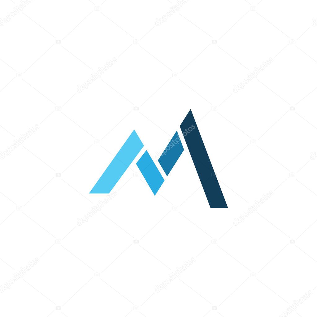 Letter M logo icon design template