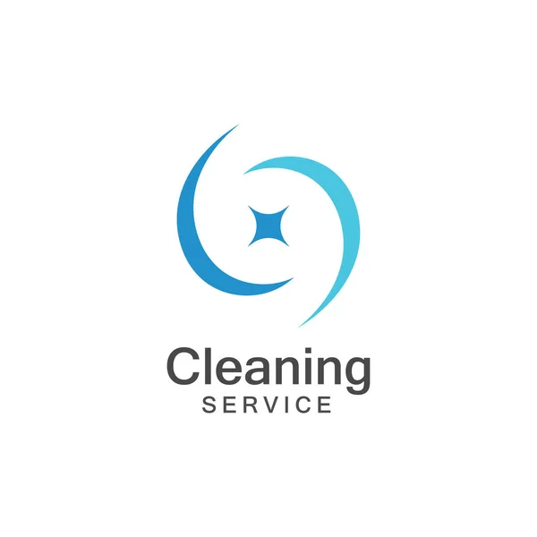 Cleaning Service Clean Logo Icon Vector Template — Stock Vector