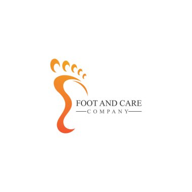 Ayak ve bakım simgesi logo şablonu Ayak ve ayak bileği sağlık hizmetleri