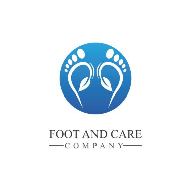Ayak ve bakım simgesi logo şablonu Ayak ve ayak bileği sağlık hizmetleri