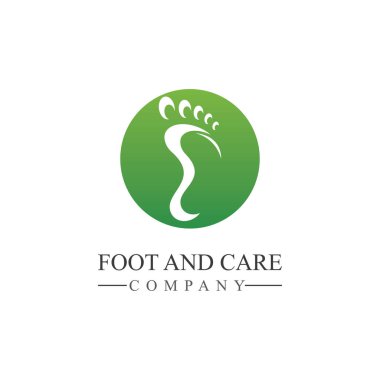 Ayak ve bakım simgesi logo şablonu Ayak ve ayak bileği sağlık hizmetleri