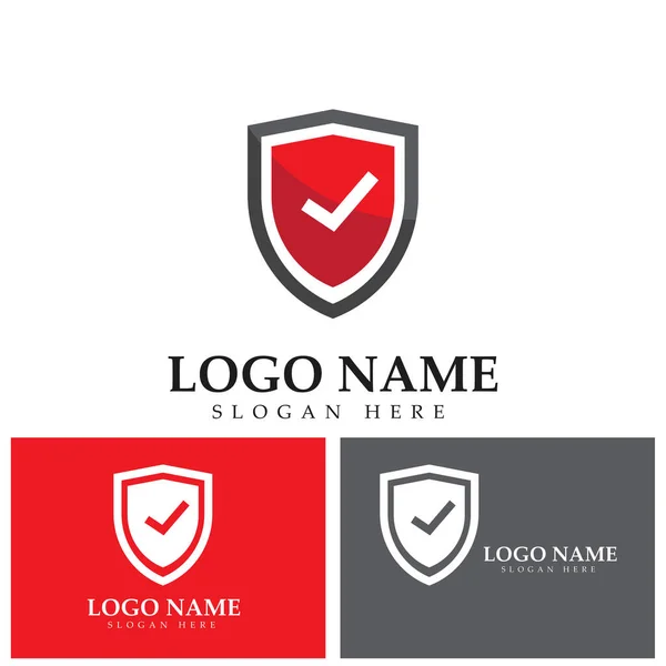 Шаблон Логотипа Shield Check Mark — стоковый вектор