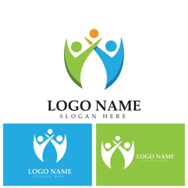 aile logo vektör çizim şablonu - vektör