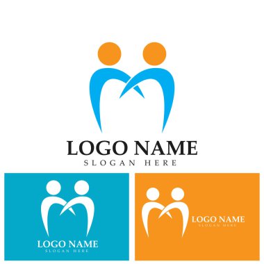 aile logo vektör çizim şablonu - vektör