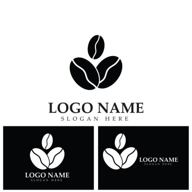 Geleneksel kahve çekirdeği ikonu vektör resimleme şablonu