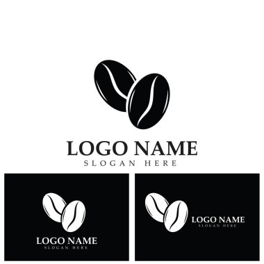 Geleneksel kahve çekirdeği ikonu vektör resimleme şablonu