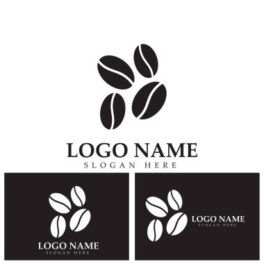 Geleneksel kahve çekirdeği ikonu vektör resimleme şablonu