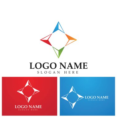 Pusula gülü manyetik pusula yön bulma simgesi