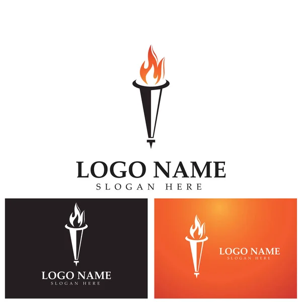 Torch Icon Vector Image Logos Websites Applications Thematic Design — Διανυσματικό Αρχείο