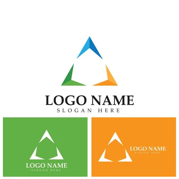 Riciclare Modello Logo Icona Vettoriale Design — Vettoriale Stock