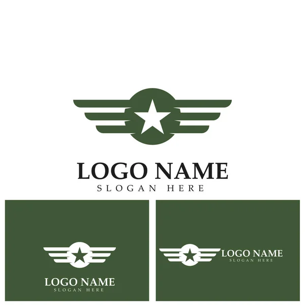 Militaire Rang Ikoon Badge Vector Grade Illustratie Symbool — Stockvector