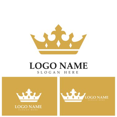 Crown royal grafik tasarım şablonu vektör çizim