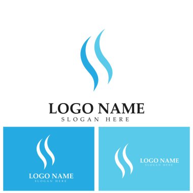 S Logosu. S harfi logo tasarım şablonu