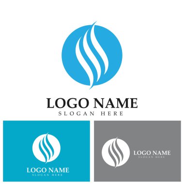 S Logosu. S harfi logo tasarım şablonu