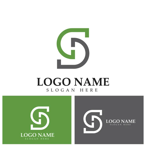 Logo Lettera Logo Icona Modello Design — Vettoriale Stock