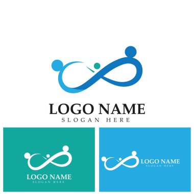 Halk Logo şablon vektörünü önemser