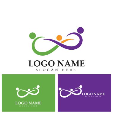 Halk Logo şablon vektörünü önemser