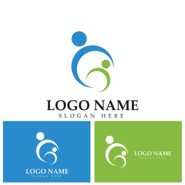 Halk Logo şablon vektörünü önemser