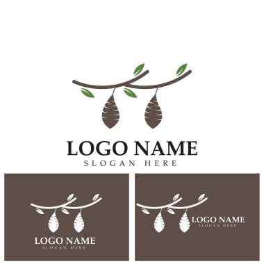 Koza logo şablonu vektör resimleme tasarımı