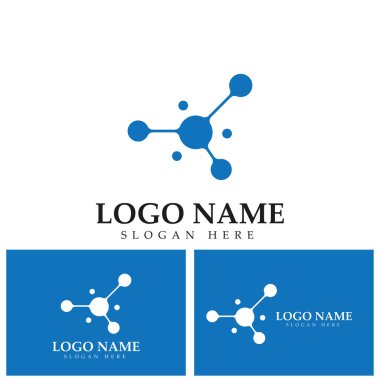 Molekül logo vektör tasarımı