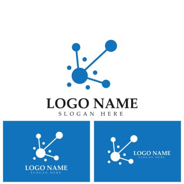 Molekül logo vektör tasarımı