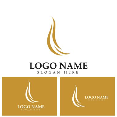 Saç logosu şablon vektör resimleme tasarımı