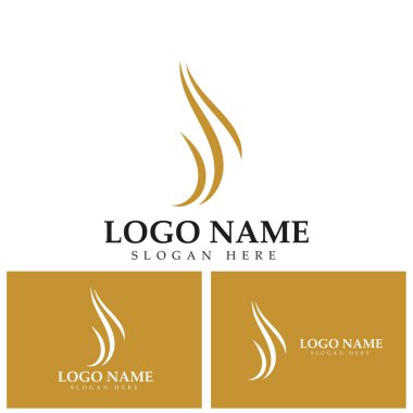 Saç logosu şablon vektör resimleme tasarımı
