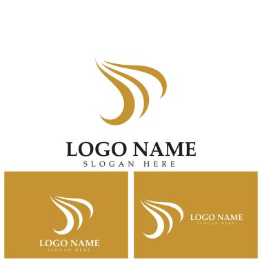 Saç logosu şablon vektör resimleme tasarımı