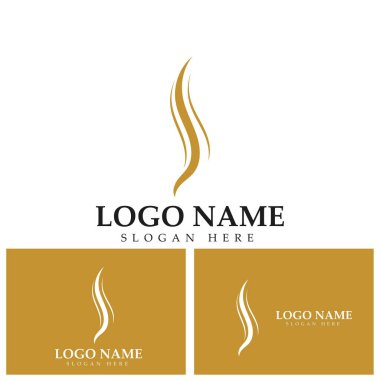 Saç logosu şablon vektör resimleme tasarımı